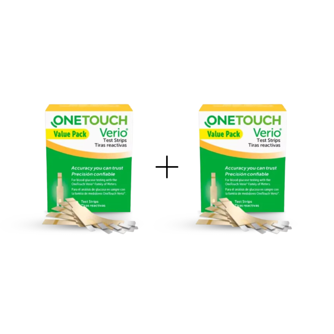 Two Boxes of OneTouch Verio Test Strips – 30 Count | Value Pack | 2 Packs Test Strips Side-by-Side