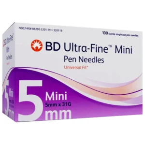 BD Ultra Fine Mini Pen Needles 5mm x 31G - 100 Count