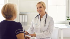 doctor consulting with patient