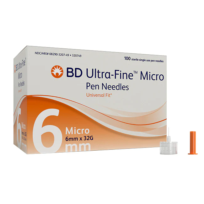 BD Ultra-Fine Micro Pen Needles 6 mm x 32G